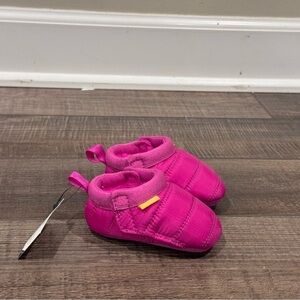 Ugg Tasman LTA "Rock Rose" Girls Lined Quilted Baby Shoes SZ 0/1 NWOB New